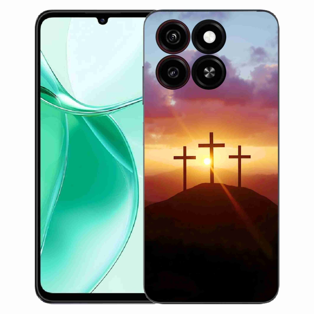Gelový kryt mmCase na ZTE Blade A35 - tři kříže