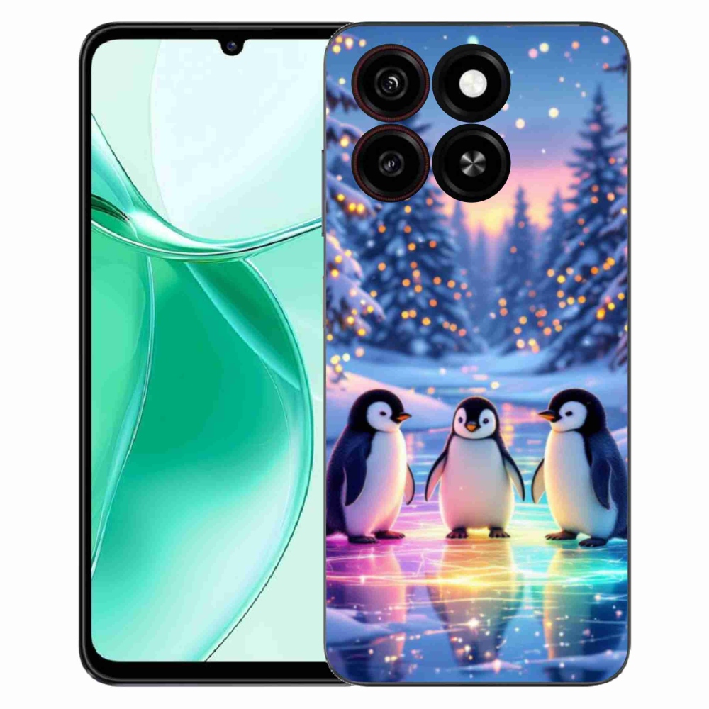 Gelový kryt mmCase na ZTE Blade A35 - tučnáci