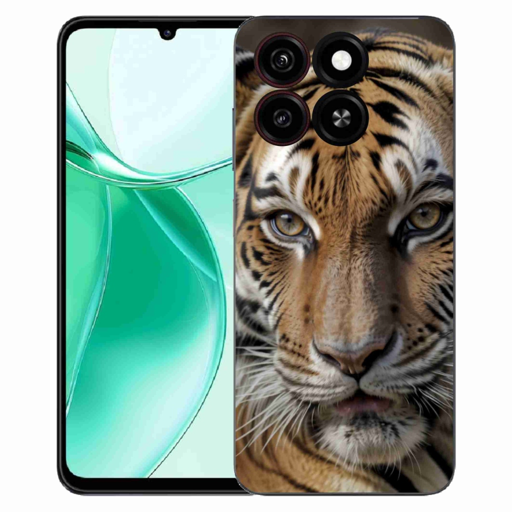 Gelový kryt mmCase na ZTE Blade A35 - tygří pohled