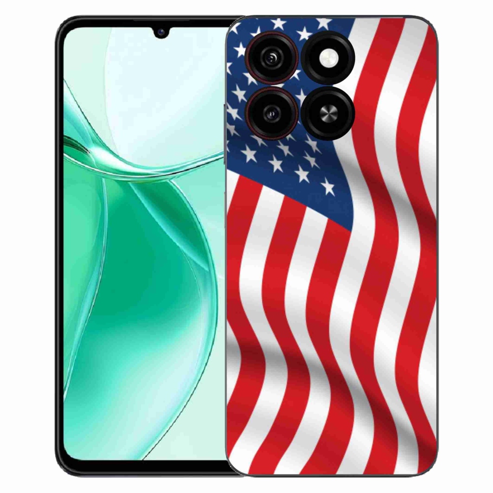 Gelový kryt mmCase na ZTE Blade A35 - USA vlajka