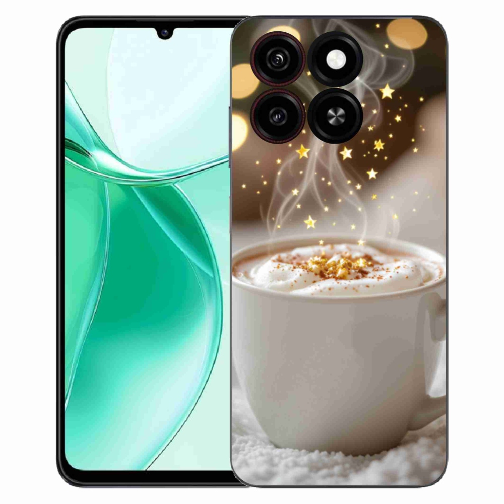 Gelový kryt mmCase na ZTE Blade A35 - vánoční horký nápoj