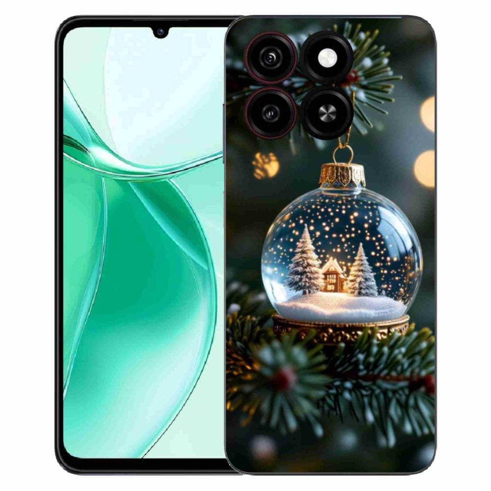Gelový kryt mmCase na ZTE Blade A35 - vánoční koule 2