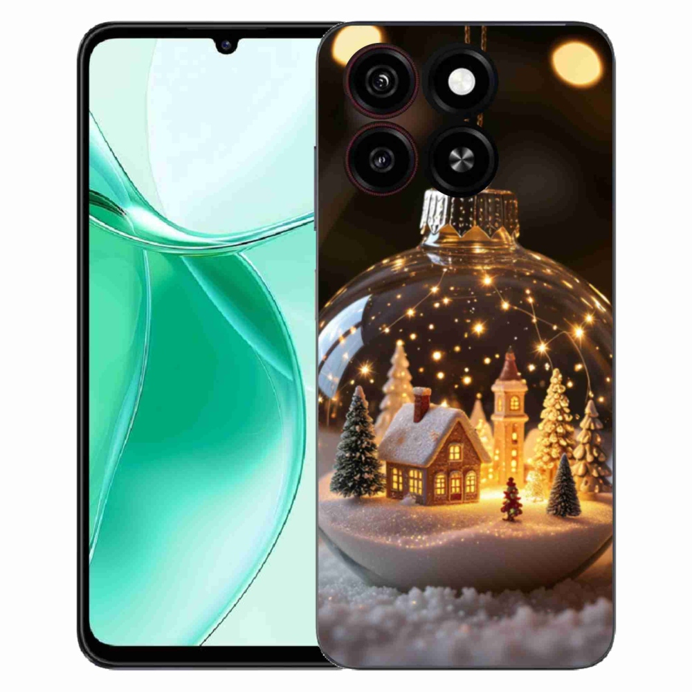 Gelový kryt mmCase na ZTE Blade A35 - vánoční koule 3
