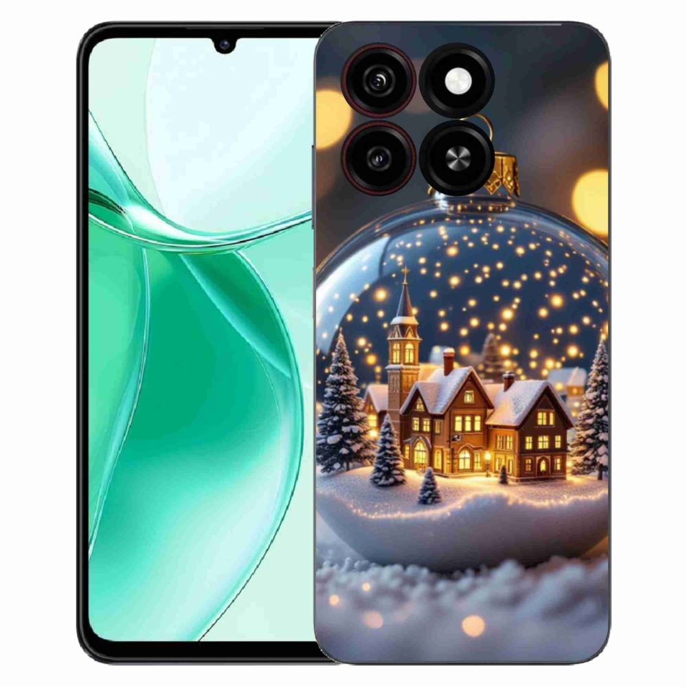 Gelový kryt mmCase na ZTE Blade A35 - vánoční koule 4