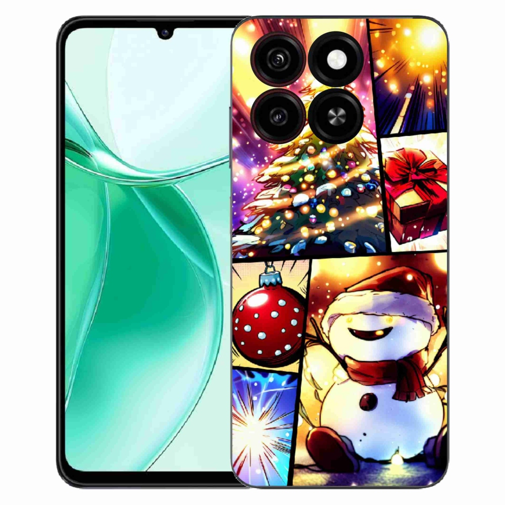 Gelový kryt mmCase na ZTE Blade A35 - vánoční motivy 1