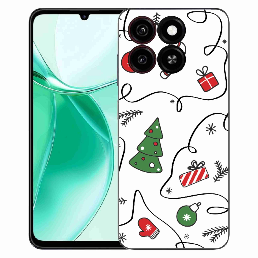 Gelový kryt mmCase na ZTE Blade A35 - vánoční motivy