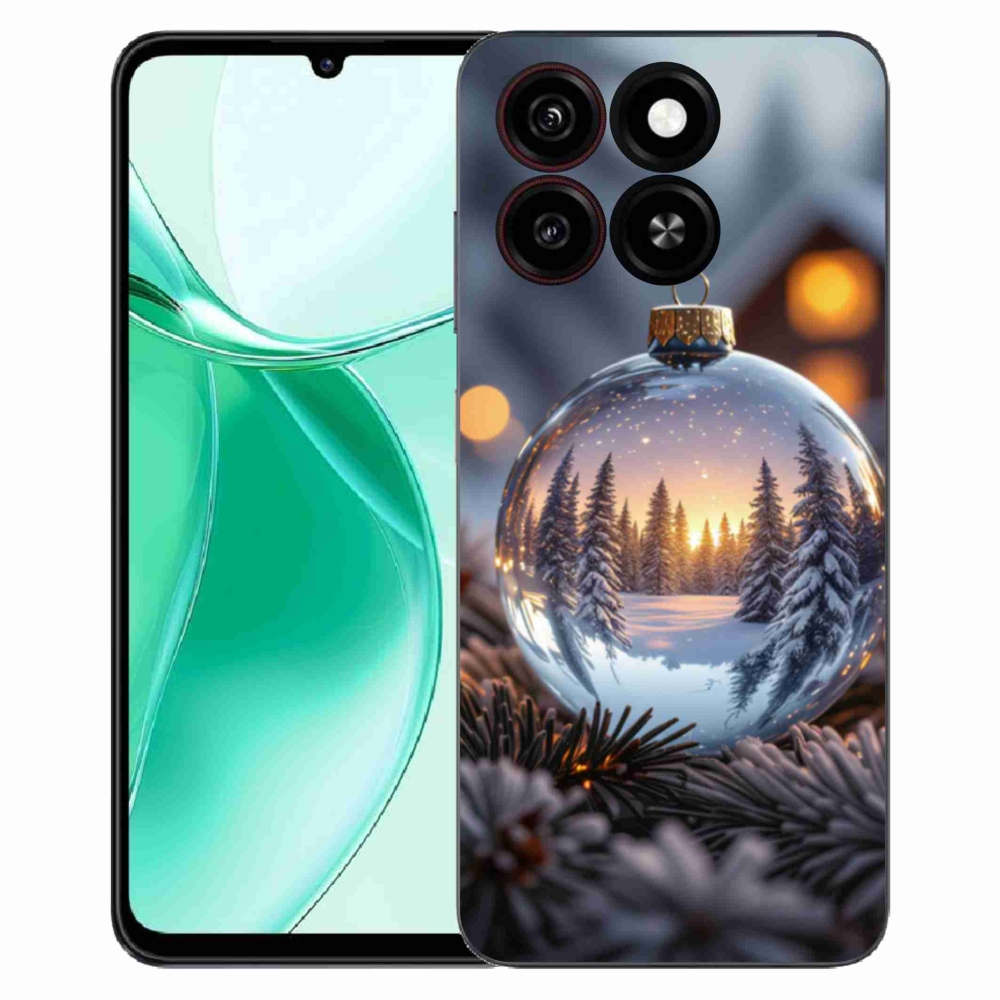 Gelový kryt mmCase na ZTE Blade A35 - vánoční ozdoba