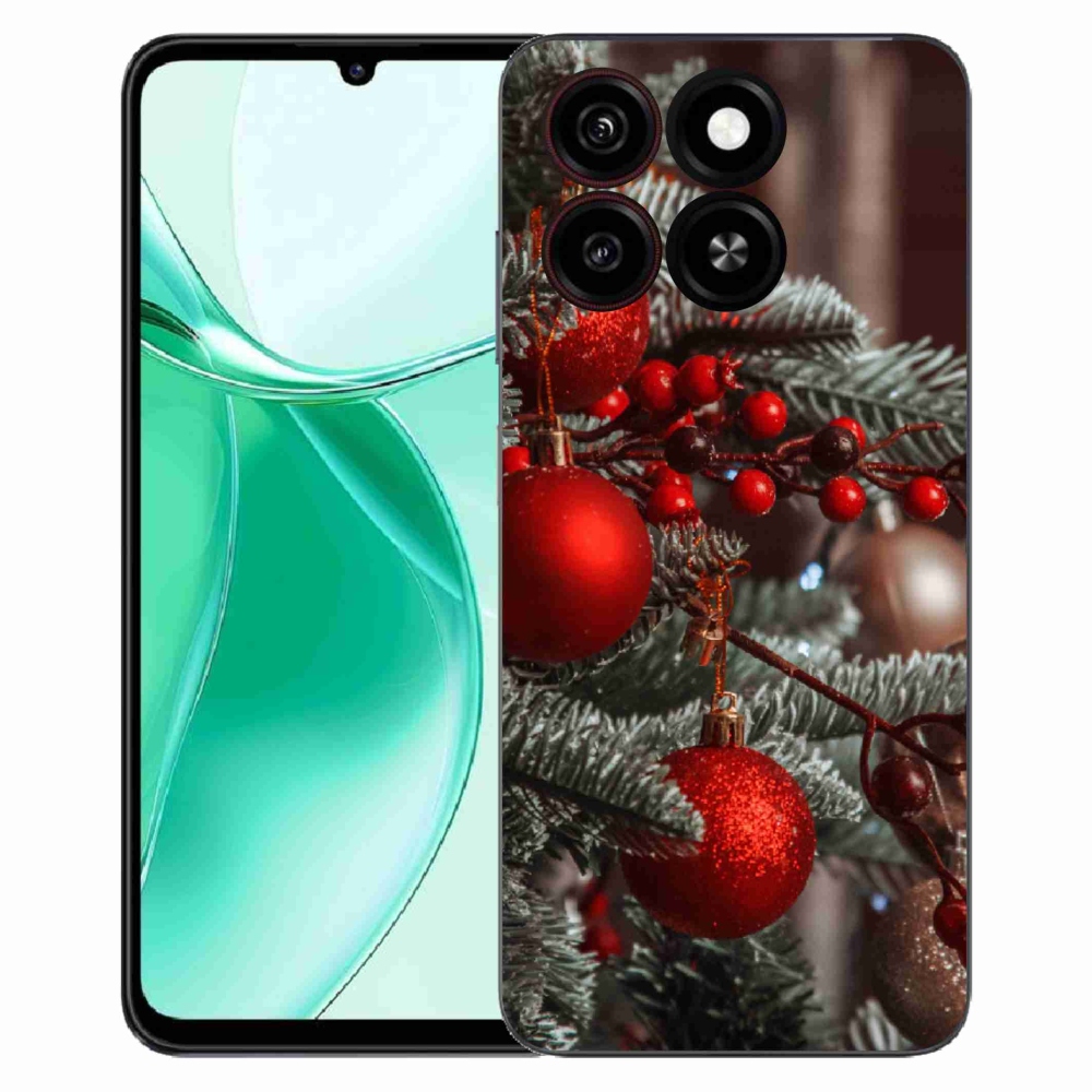 Gelový kryt mmCase na ZTE Blade A35 - vánoční ozdoby 2