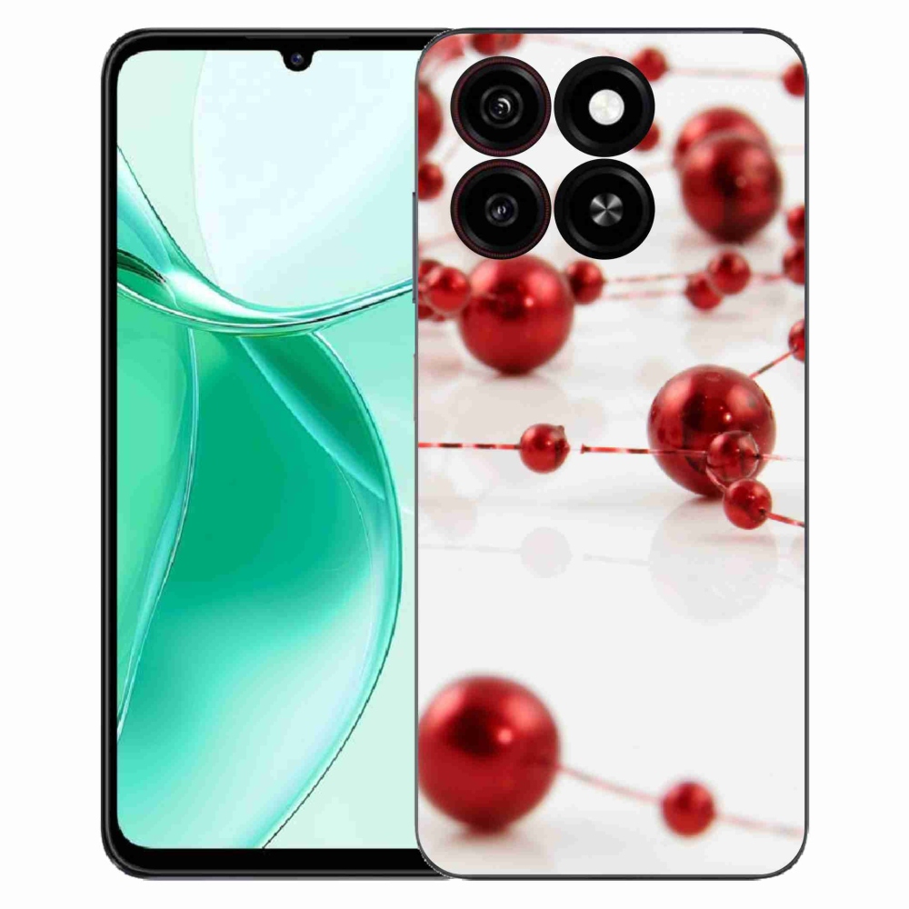Gelový kryt mmCase na ZTE Blade A35 - vánoční řetěz