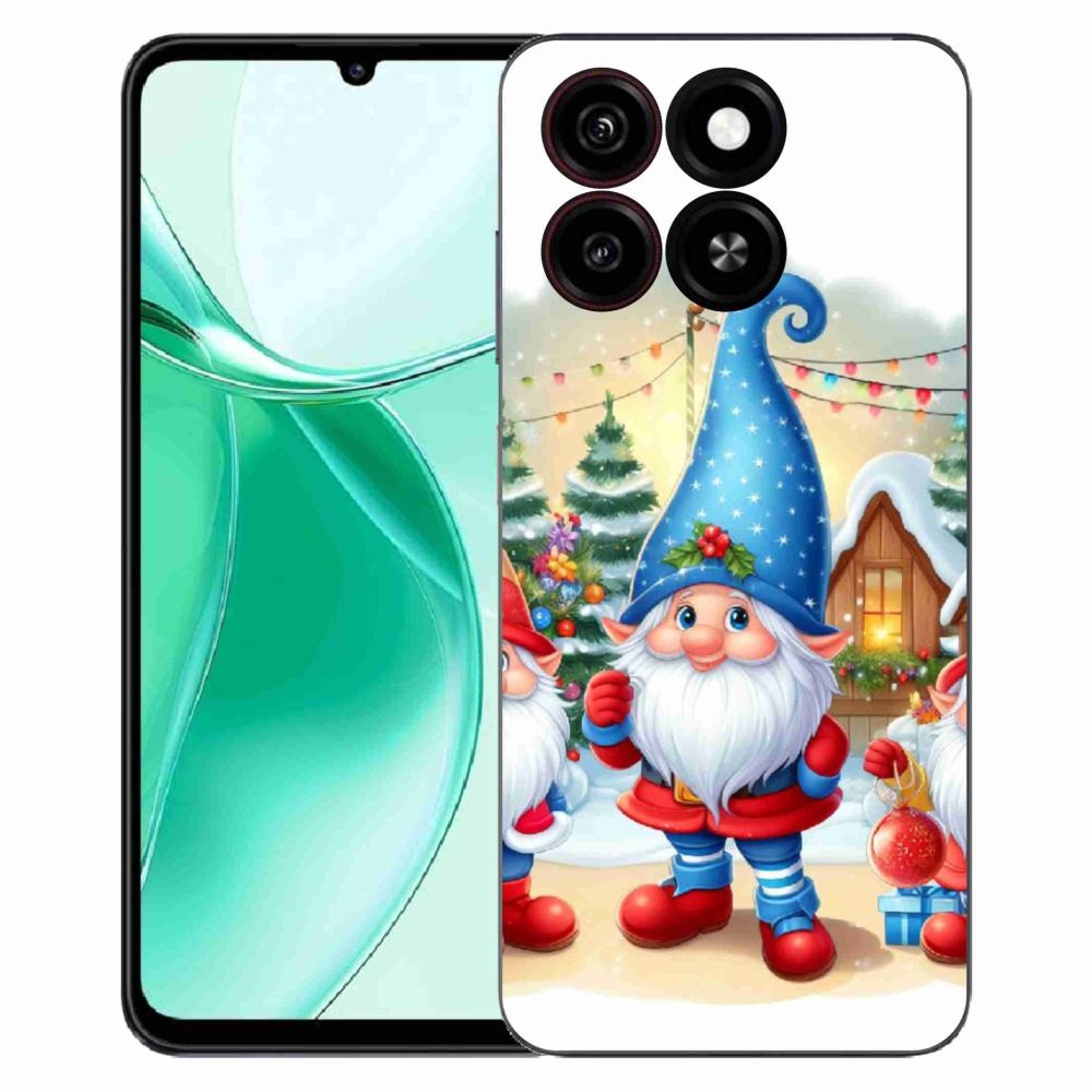 Gelový kryt mmCase na ZTE Blade A35 - vánoční skřítci