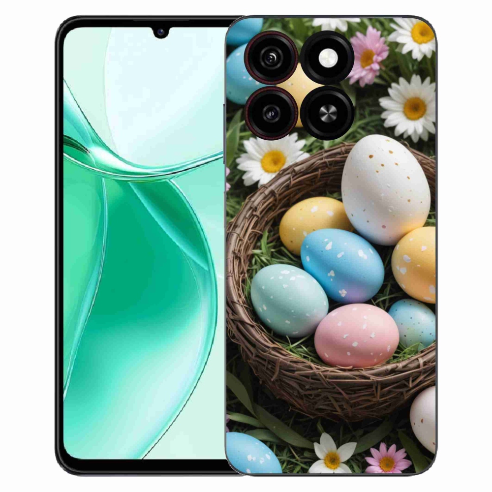Gelový kryt mmCase na ZTE Blade A35 - velikonoční vajíčka 2