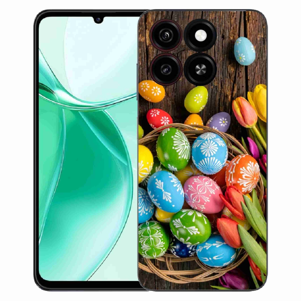 Gelový kryt mmCase na ZTE Blade A35 - velikonoční vajíčka