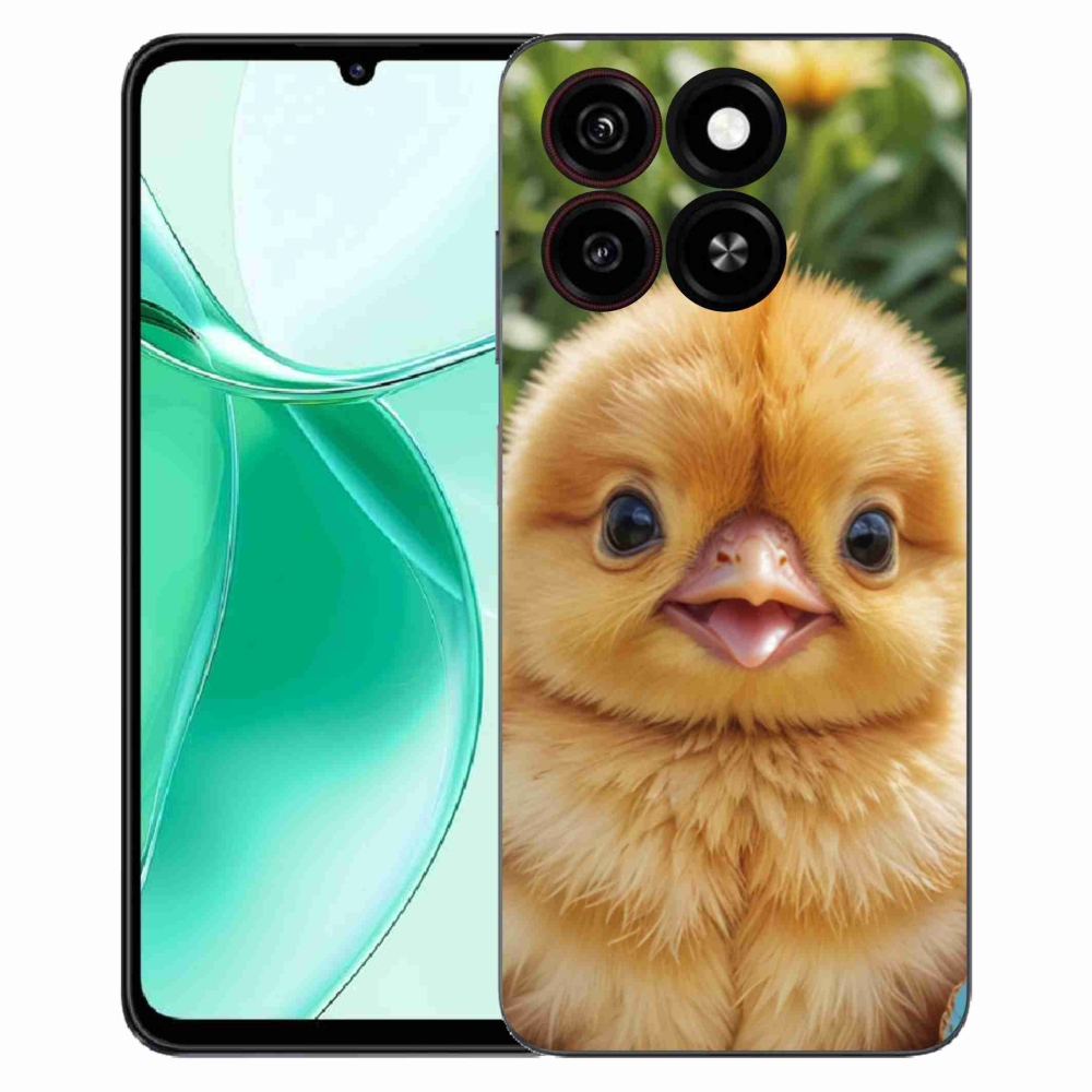 Gelový kryt mmCase na ZTE Blade A35 - veselé kuřátko