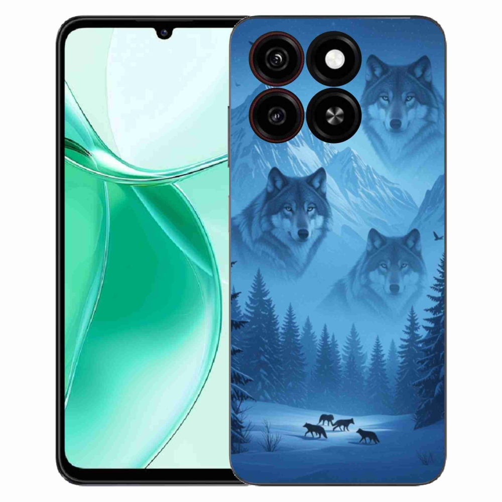 Gelový kryt mmCase na ZTE Blade A35 - vlčí smečka