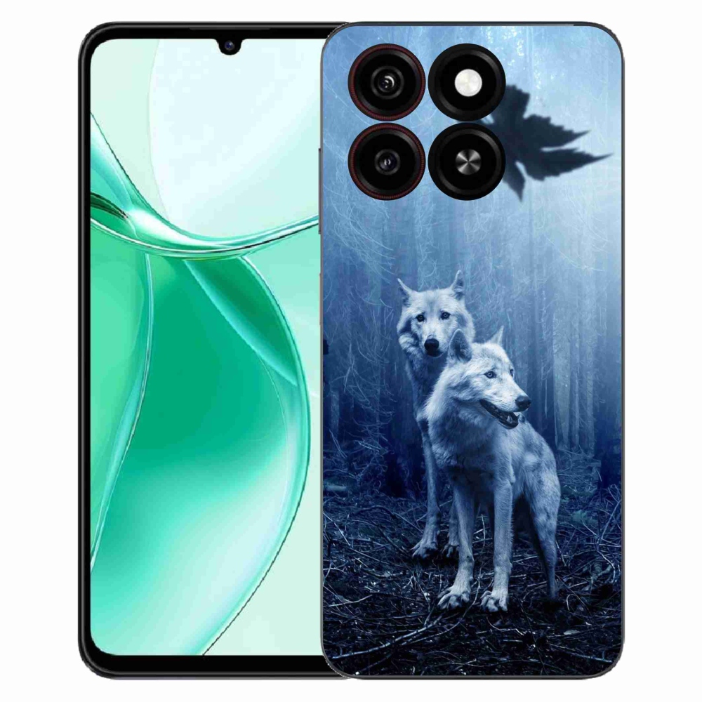 Gelový kryt mmCase na ZTE Blade A35 - vlci v lese