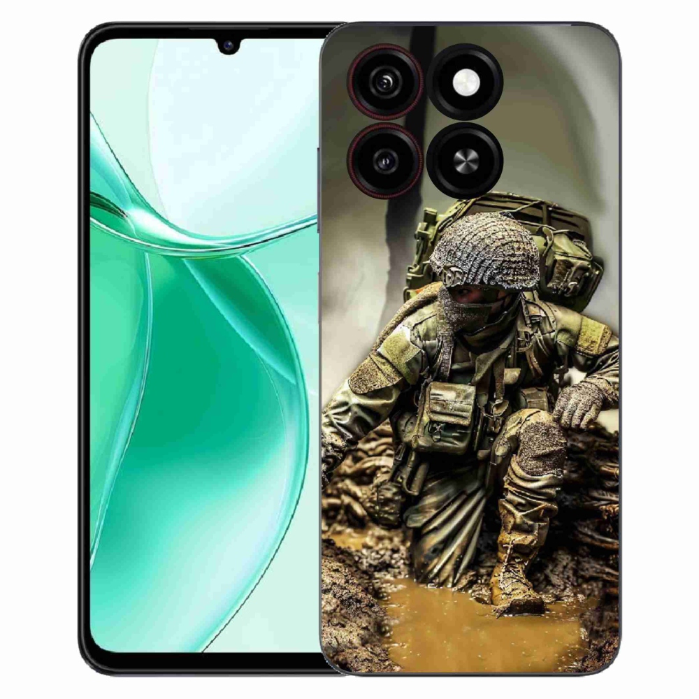 Gelový kryt mmCase na ZTE Blade A35 - voják