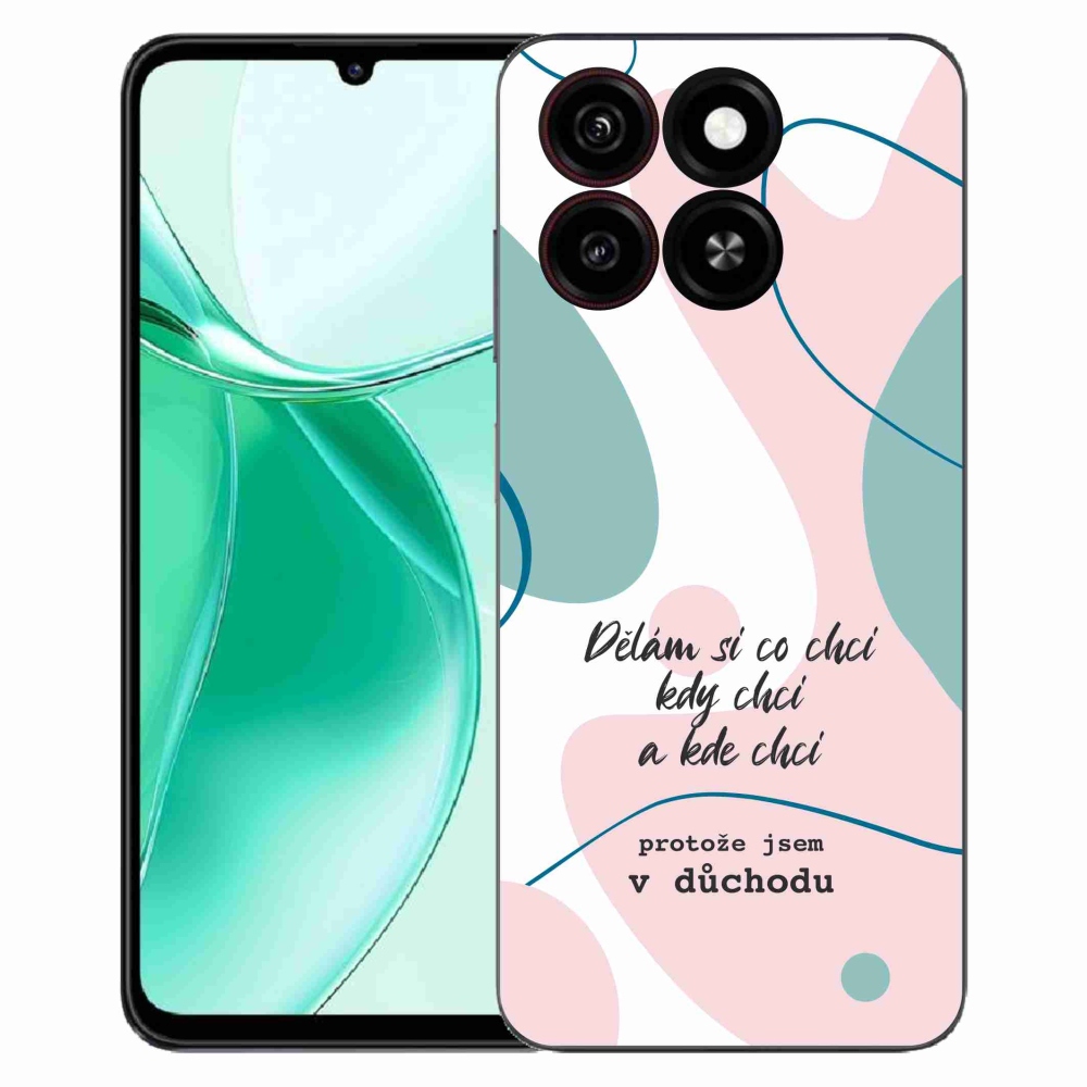 Gelový kryt mmCase na ZTE Blade A35 - vtipný text 10 bílé pozadí