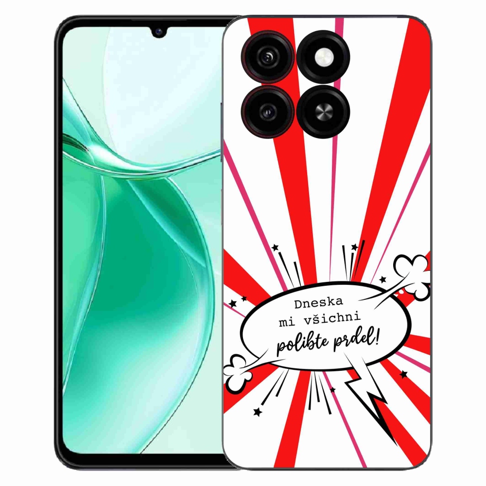 Gelový kryt mmCase na ZTE Blade A35 - vtipný text 15 bílé pozadí