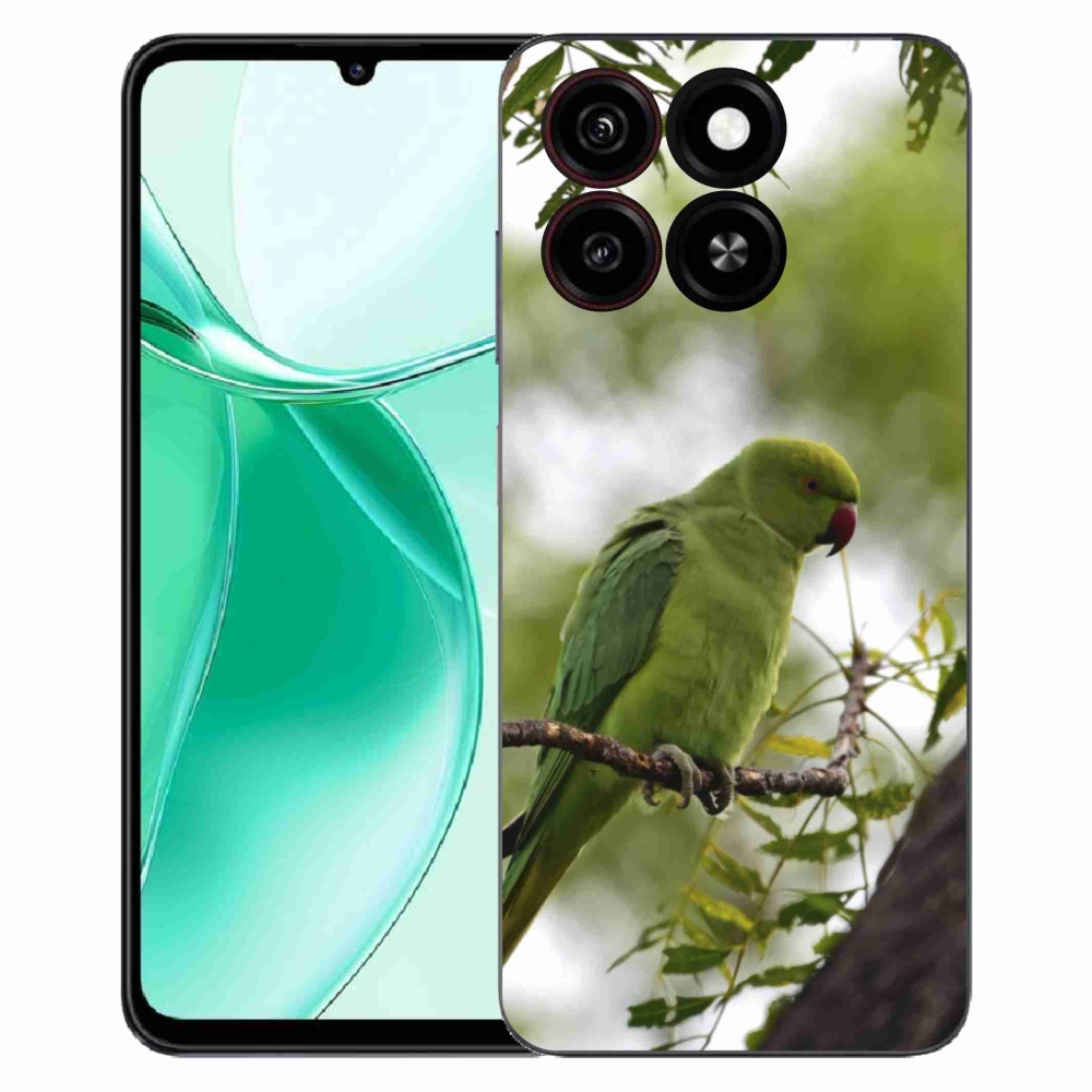 Gelový kryt mmCase na ZTE Blade A35 - zelený papoušek