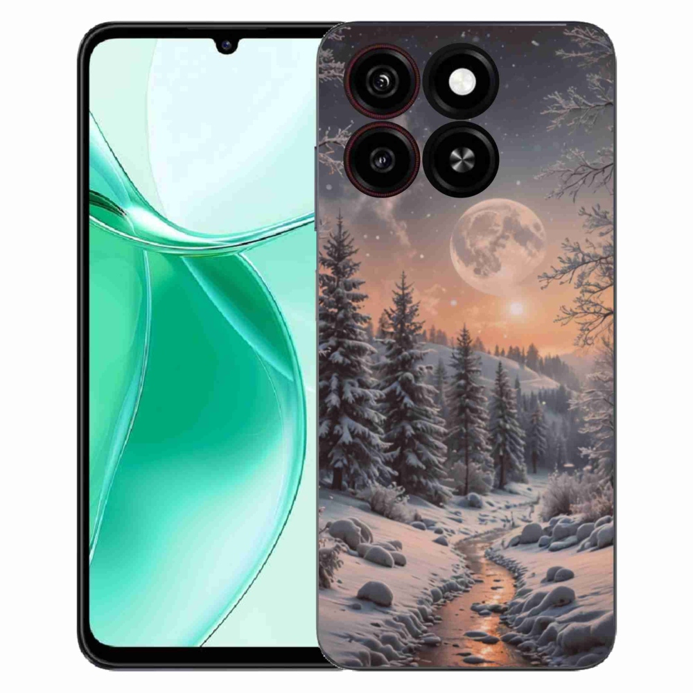 Gelový kryt mmCase na ZTE Blade A35 - zimní krajina 2