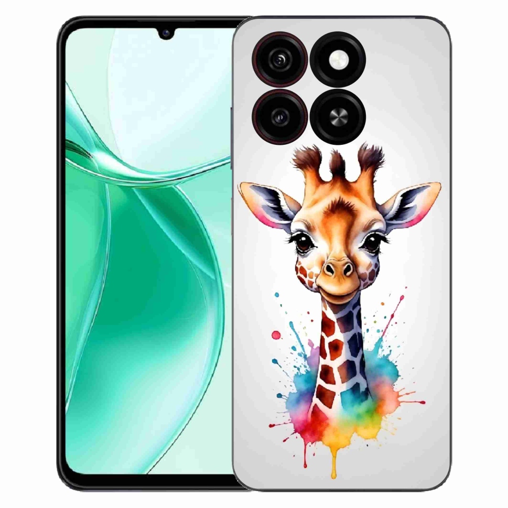 Gelový kryt mmCase na ZTE Blade A35 - žirafa 1
