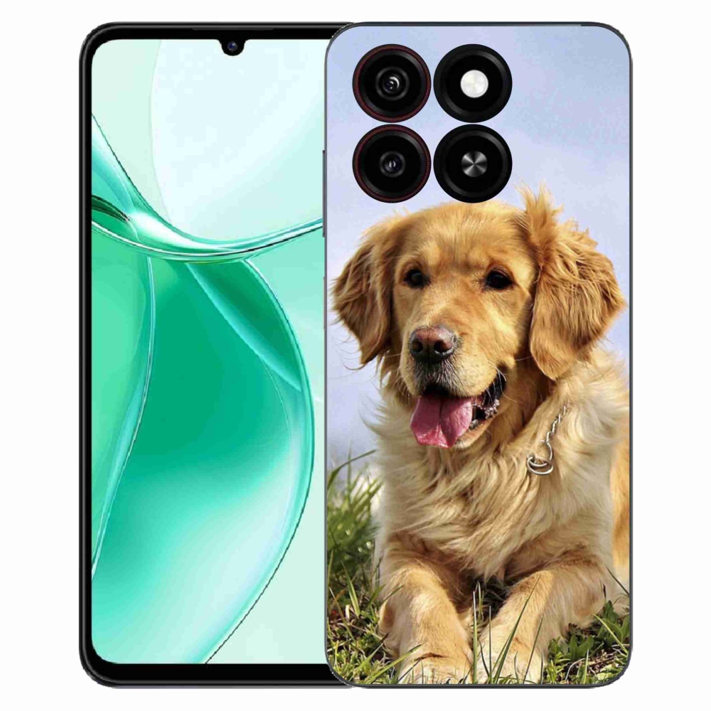 Gelový kryt mmCase na ZTE Blade A35 - zlatý retrívr