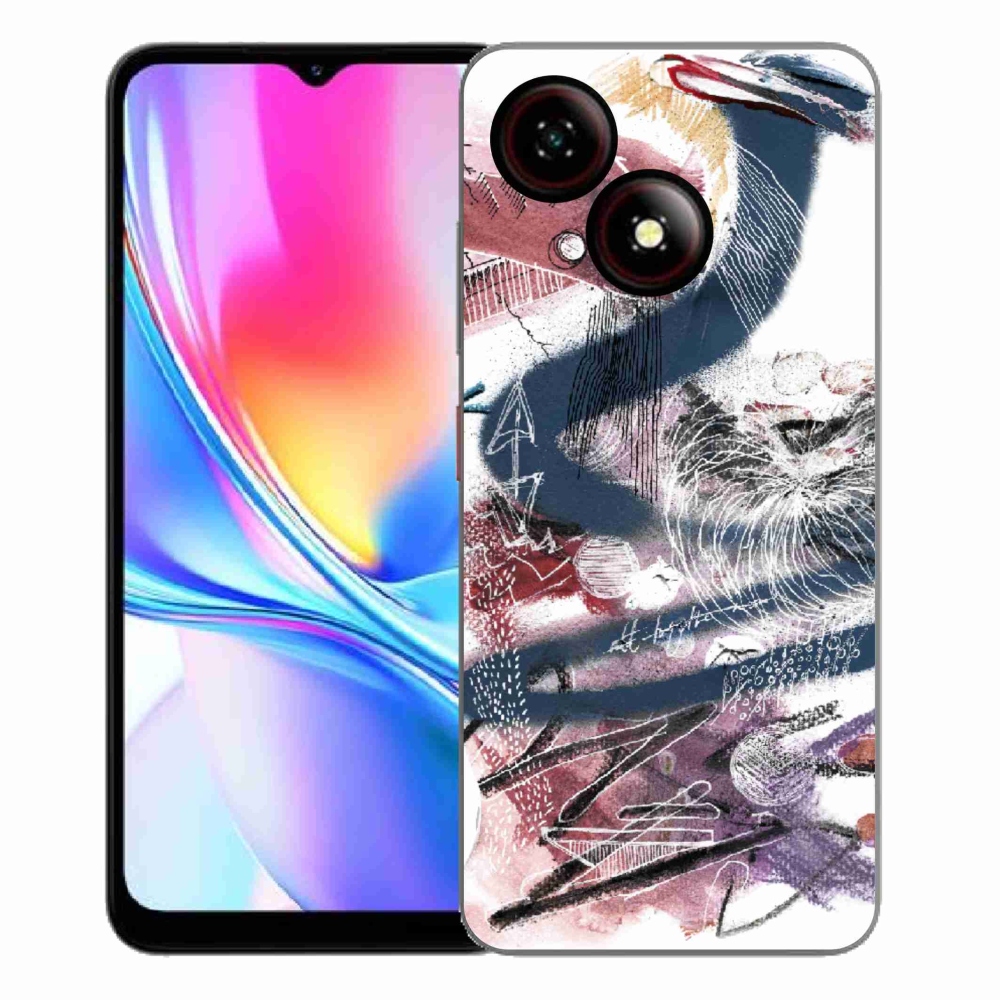 Gelový kryt mmCase na ZTE Blade A35E - abstraktní motiv 28