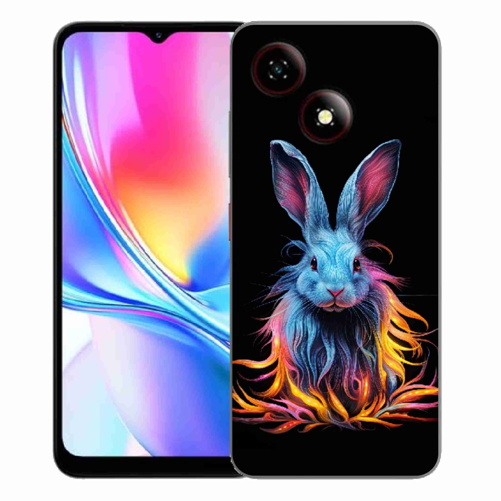 Gelový kryt mmCase na ZTE Blade A35E - abstraktní zajíc