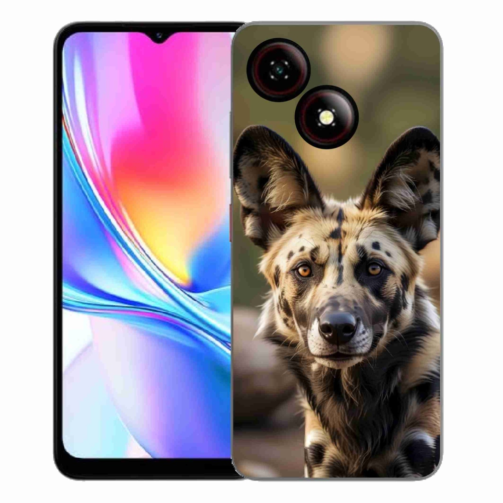 Gelový kryt mmCase na ZTE Blade A35E - africký divoký pes