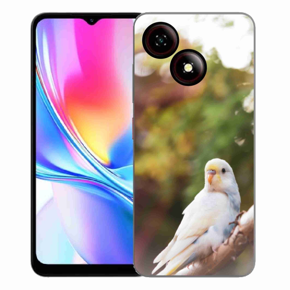 Gelový kryt mmCase na ZTE Blade A35E - andulka bílá