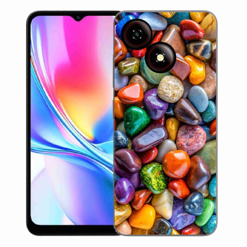 Gelový kryt mmCase na ZTE Blade A35E - barevné kamínky