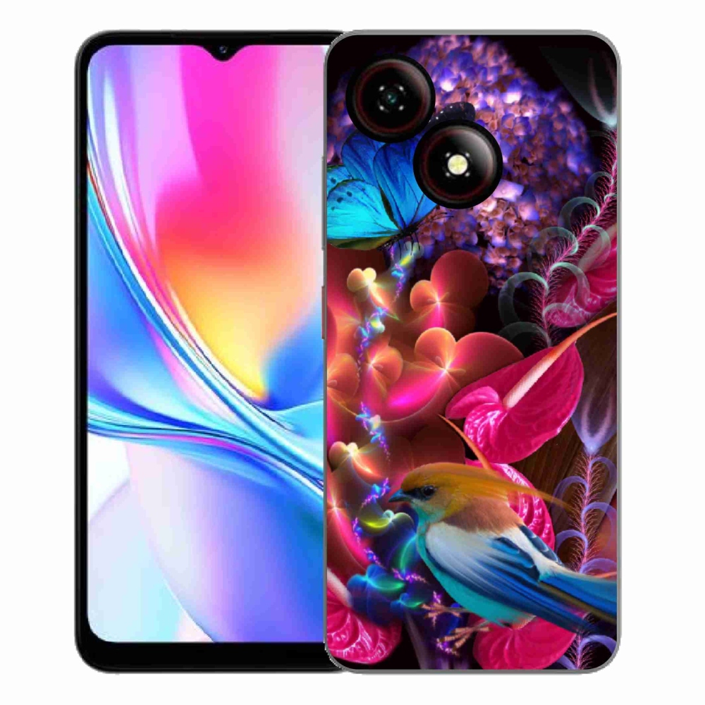 Gelový kryt mmCase na ZTE Blade A35E - barevné květiny