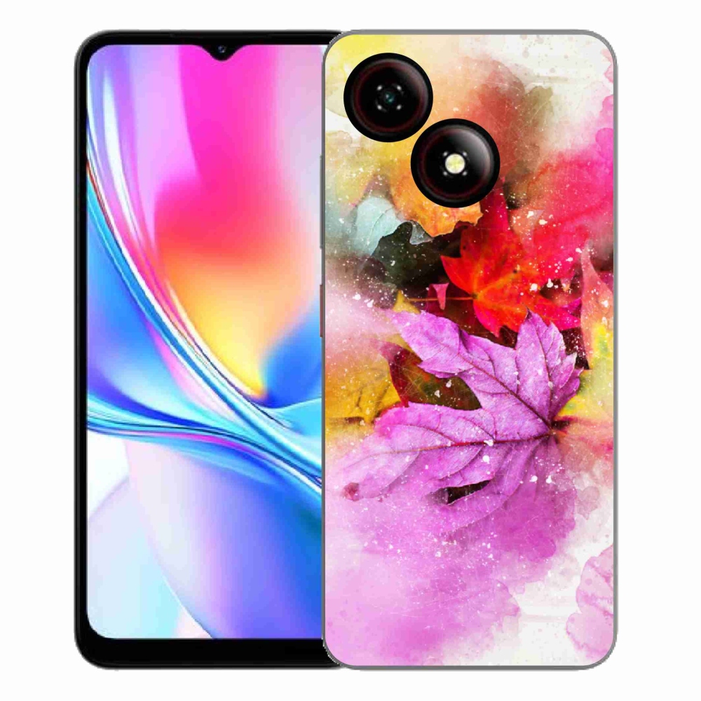 Gelový kryt mmCase na ZTE Blade A35E - barevné listy