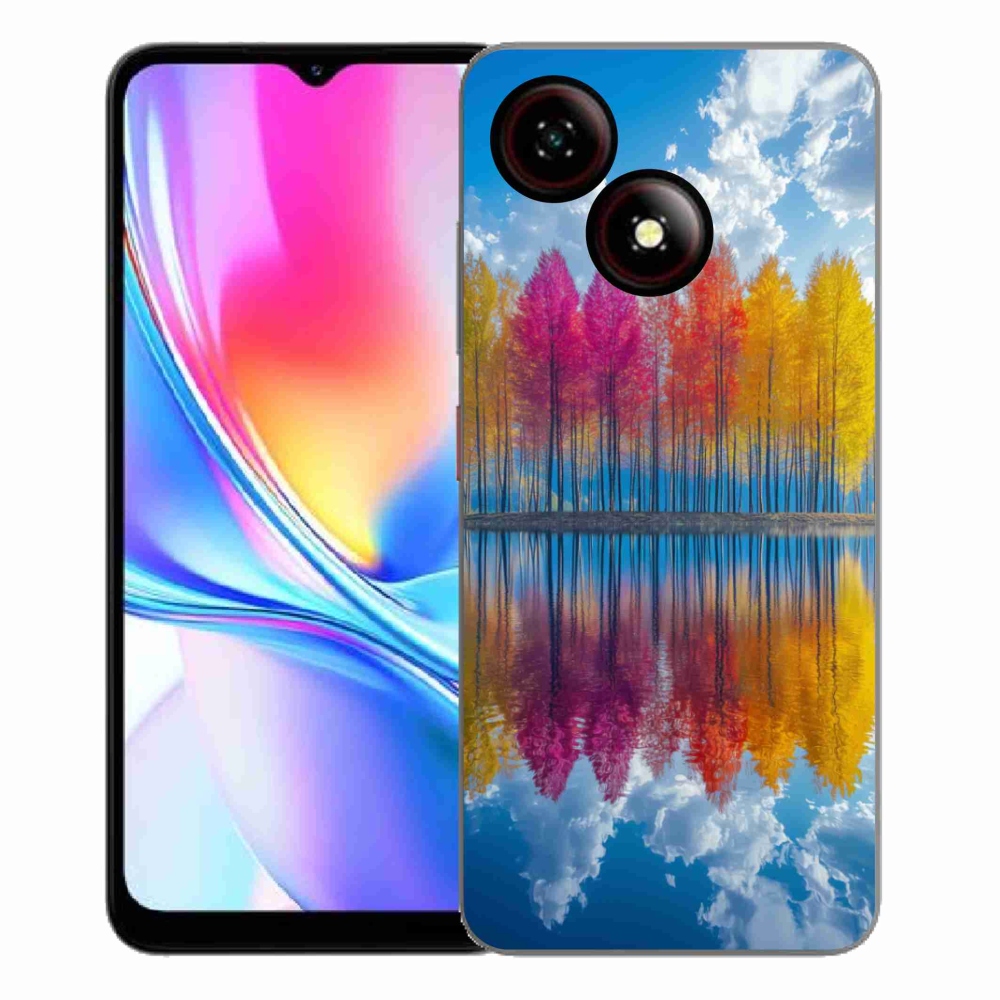 Gelový kryt mmCase na ZTE Blade A35E - barevné stromy