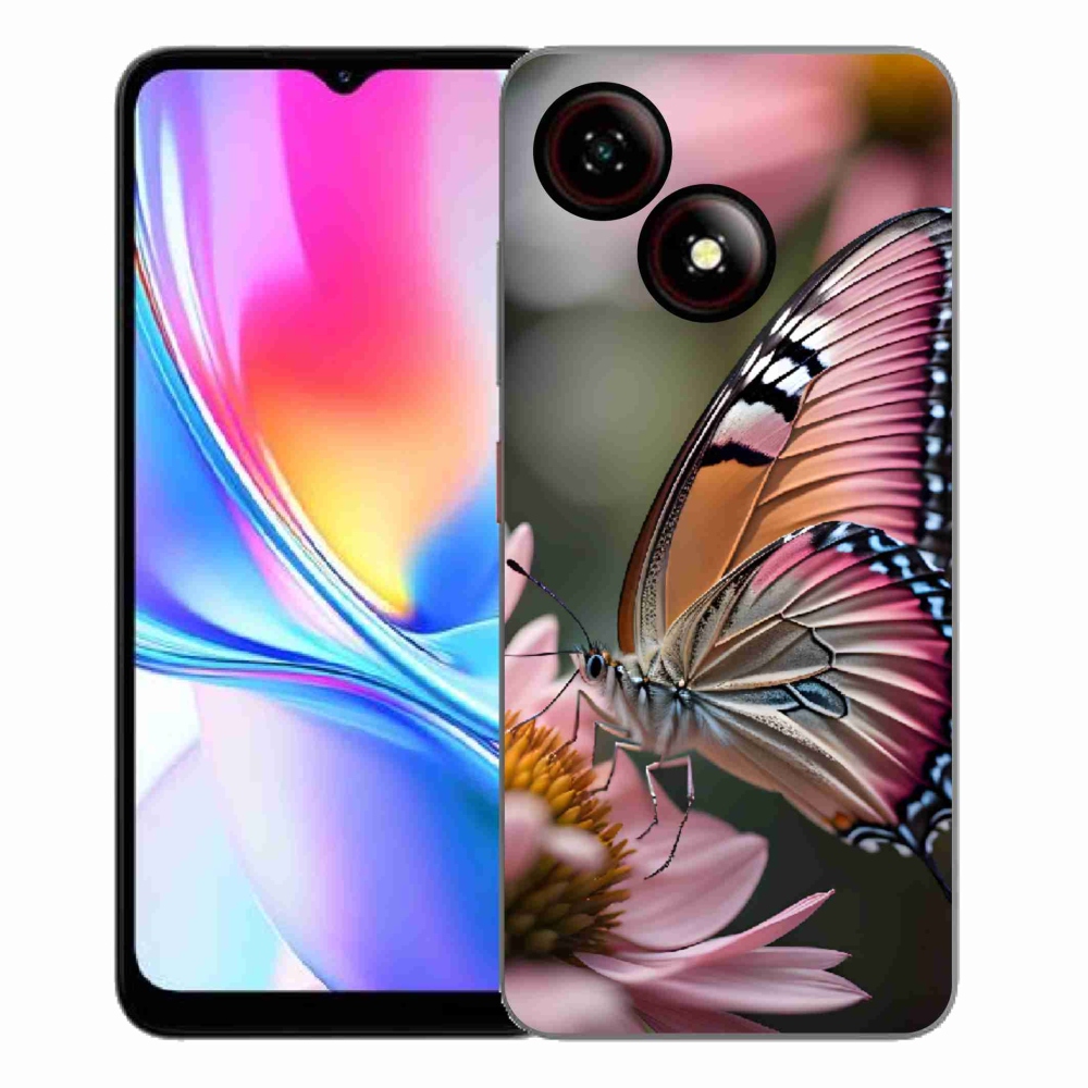 Gelový kryt mmCase na ZTE Blade A35E - barevný motýl