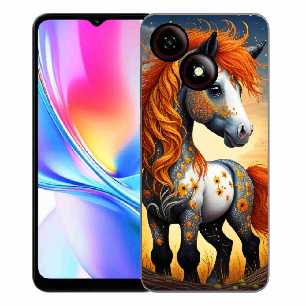 Gelový kryt mmCase na ZTE Blade A35E - barevný poník