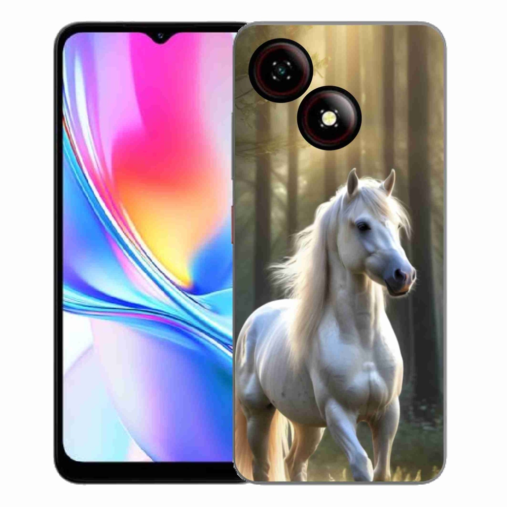Gelový kryt mmCase na ZTE Blade A35E - bílý kůň 3
