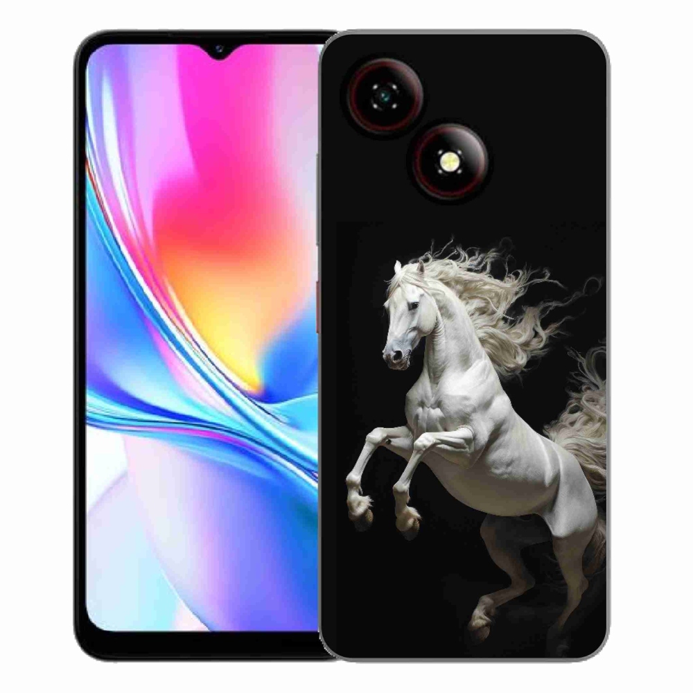 Gelový kryt mmCase na ZTE Blade A35E - bílý kůň 4