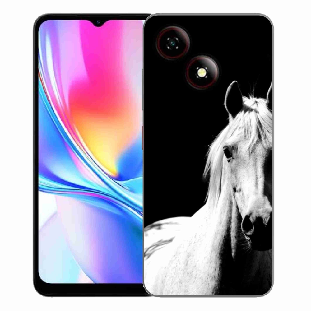 Gelový kryt mmCase na ZTE Blade A35E - bílý kůň 5