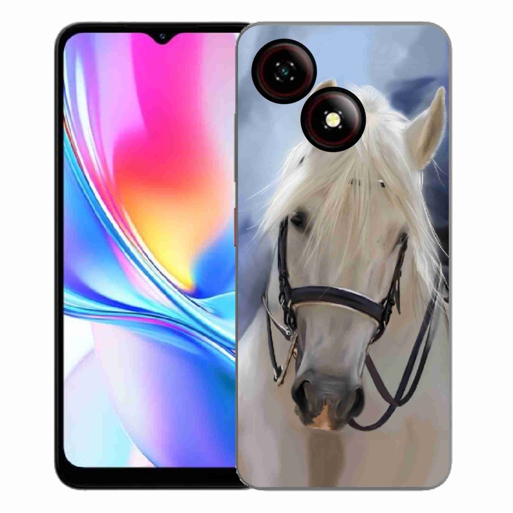Gelový kryt mmCase na ZTE Blade A35E - bílý kůň