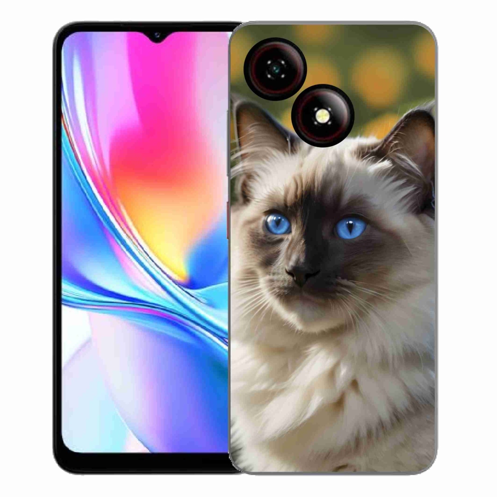 Gelový kryt mmCase na ZTE Blade A35E - bílý ragdoll