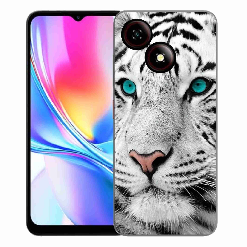 Gelový kryt mmCase na ZTE Blade A35E - bílý tygr