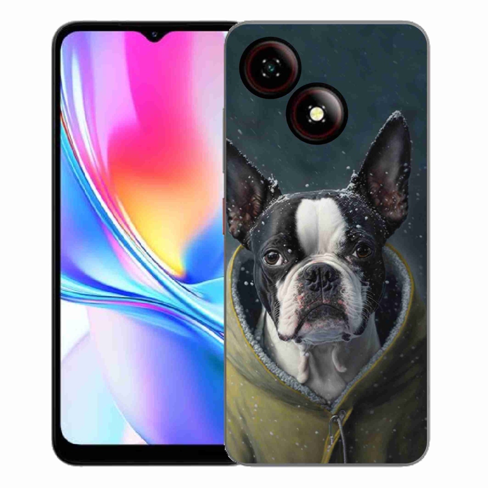 Gelový kryt mmCase na ZTE Blade A35E - buldoček