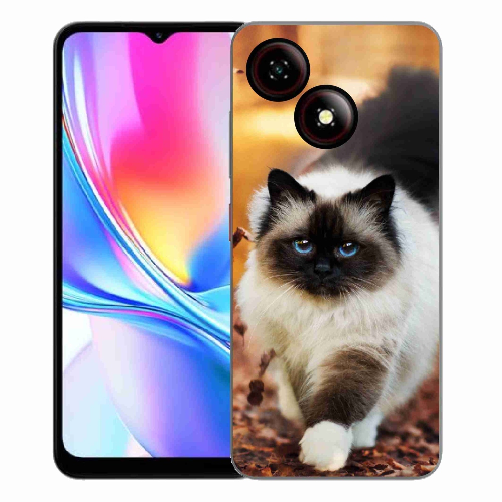 Gelový kryt mmCase na ZTE Blade A35E - černá kočka 1