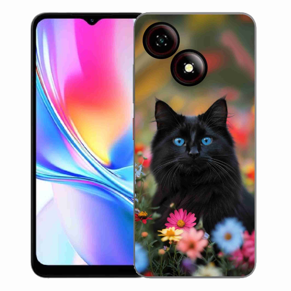 Gelový kryt mmCase na ZTE Blade A35E - černé kotě 4