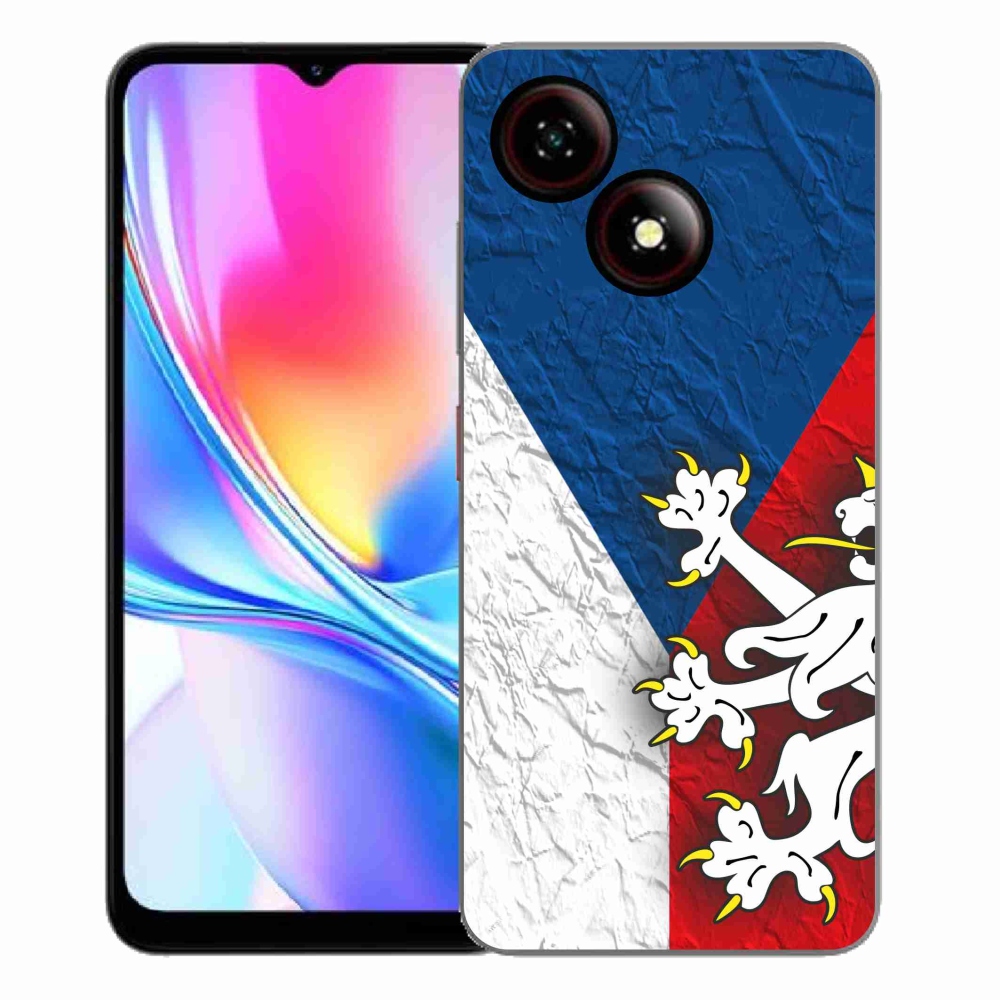 Gelový kryt mmCase na ZTE Blade A35E - česká vlajka 1