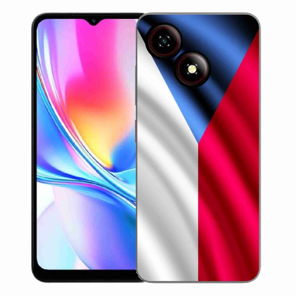 Gelový kryt mmCase na ZTE Blade A35E - česká vlajka