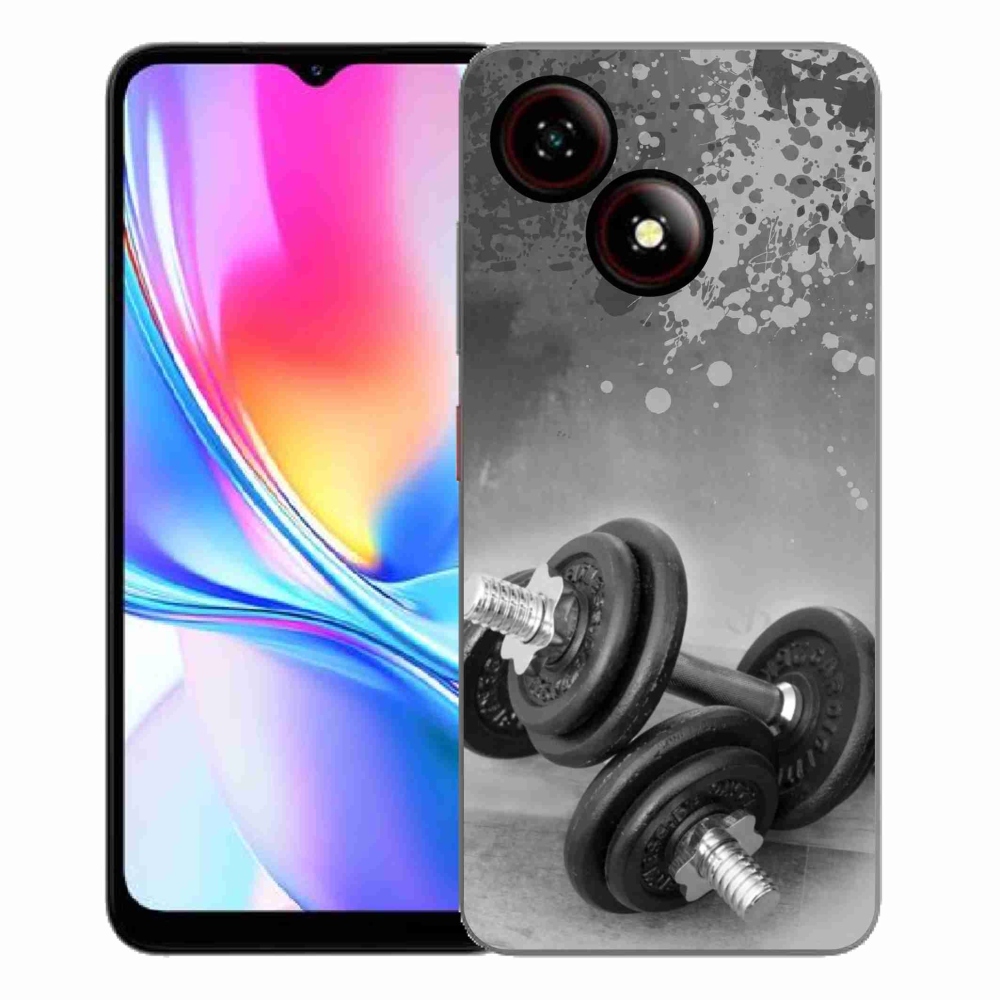 Gelový kryt mmCase na ZTE Blade A35E - činky 1