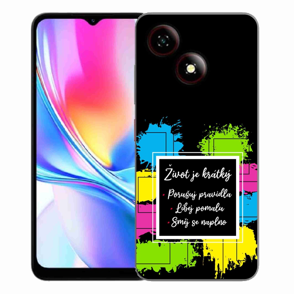 Gelový kryt mmCase na ZTE Blade A35E - citát 5 černé pozadí