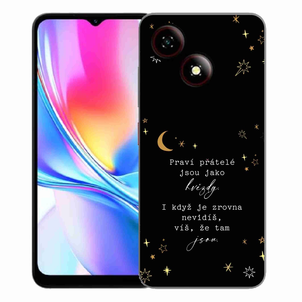 Gelový kryt mmCase na ZTE Blade A35E - citát 6 černé pozadí
